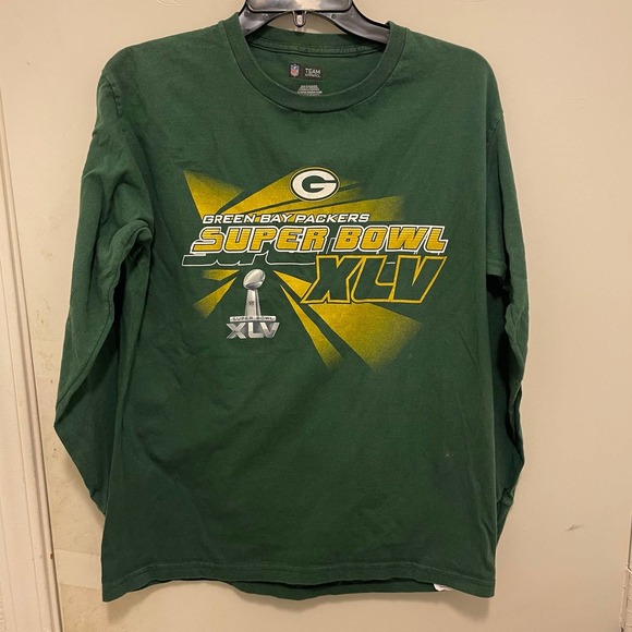 2011 Green Bay Packers Super Bowl‎ XLV Long Sleeve Shirt M Medium - Picture 1 of 8